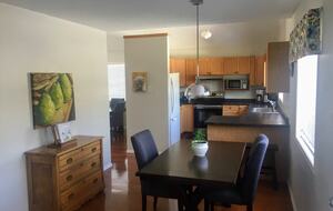 Breakfast nook and kitchen