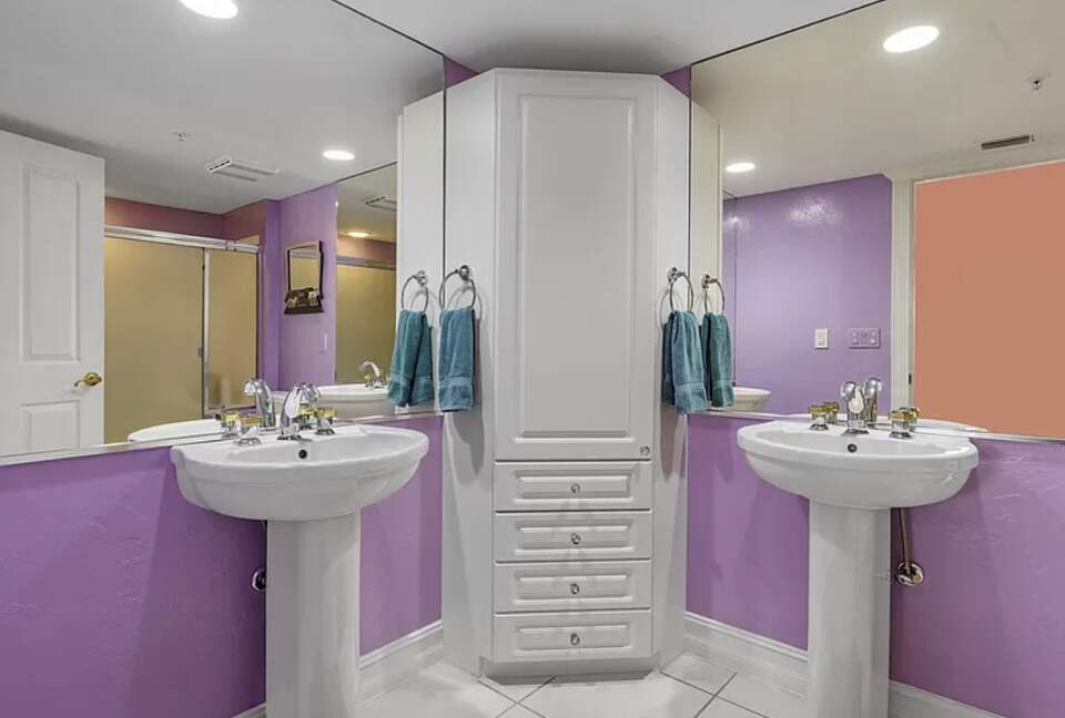 Every bedroom has a private bathroom