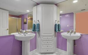 Every bedroom has a private bathroom