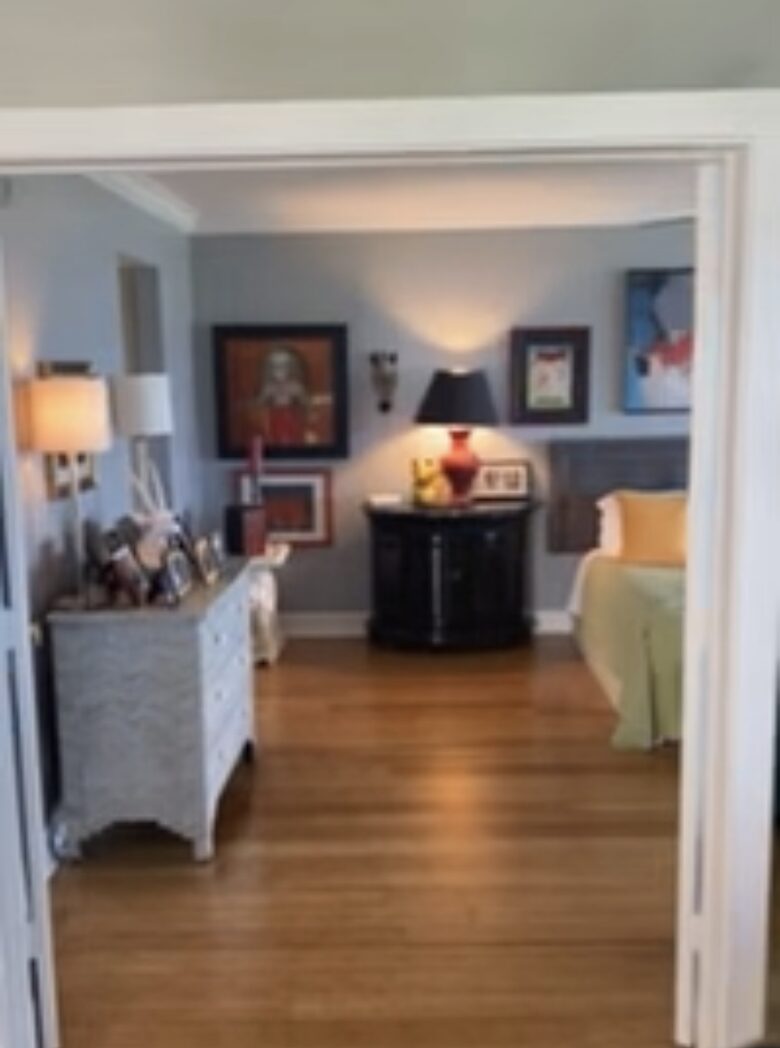 Máster bedroom full retirement age view of gulf