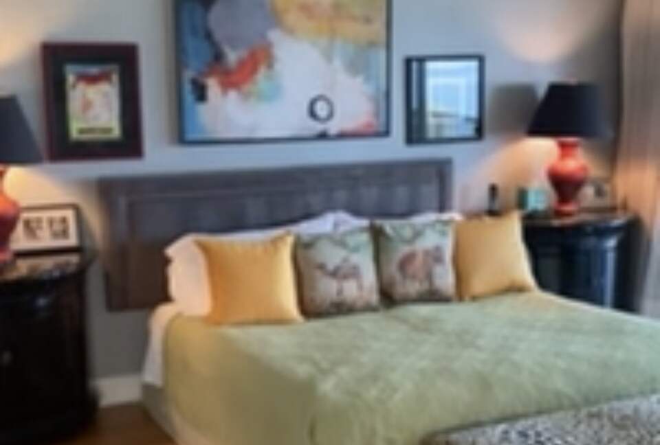 Master bedroom is very spacious with ocean views