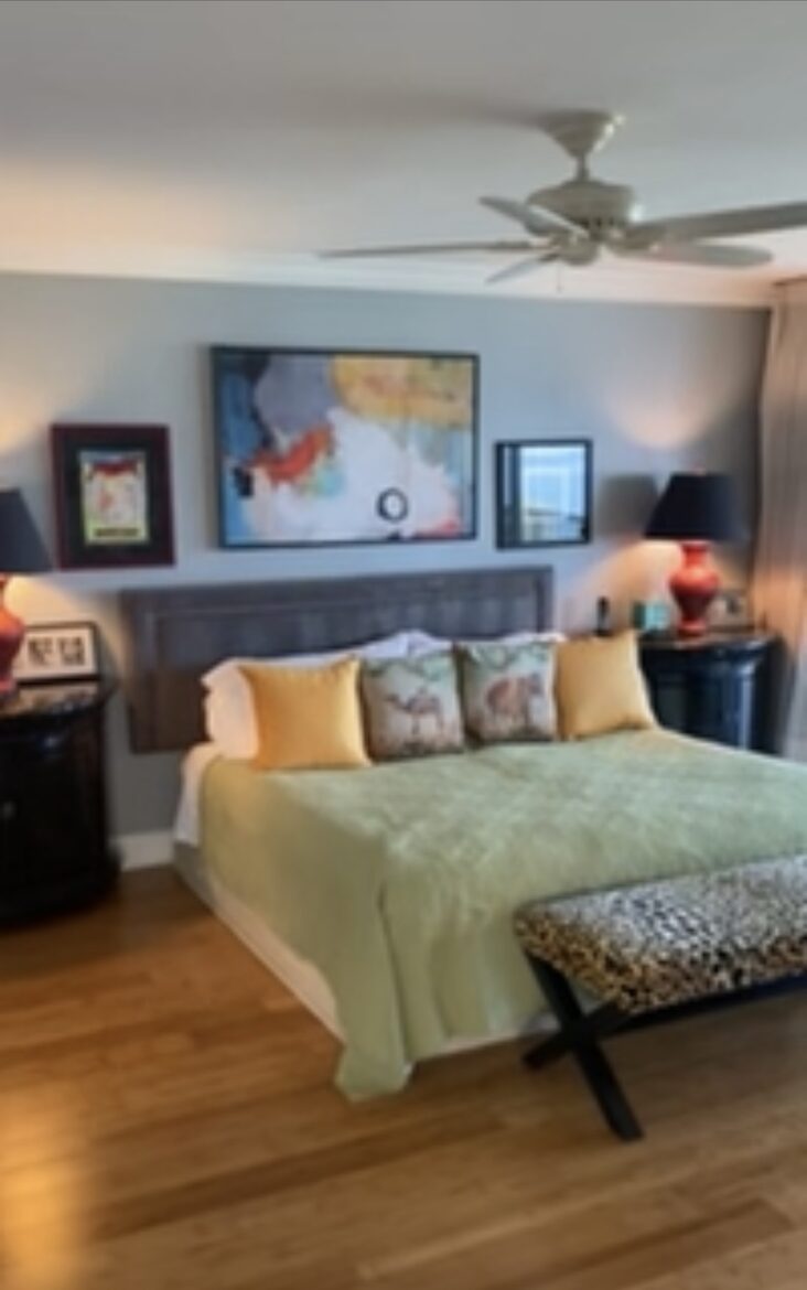 Master bedroom is very spacious with ocean views