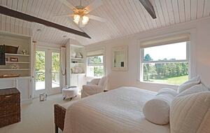 Main house upstairs master with terrace and farm view