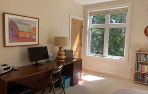 desk area in second bedroom