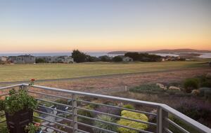 View from upstairs primary bedroom balcony.