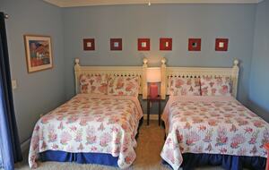 Second Floor Rear Bedroom with two full beds