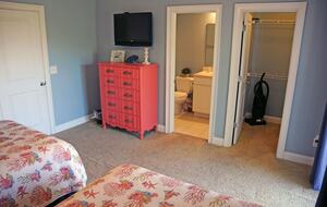Second Floor Rear Bedroom with two full beds