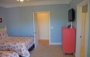 Second Floor Rear Bedroom with two full beds