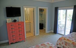 Second Floor Rear Bedroom with two full beds