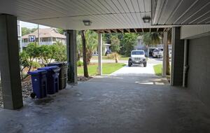 Covered Parking and Private Driveway