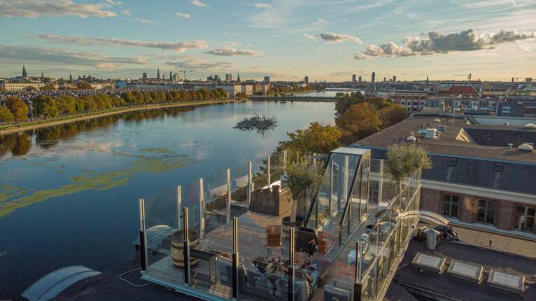 View of Copenhagen penthouse w/ private roof terrace - Luxury Home Exchange in ...