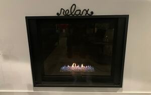 Fireplace in the second house