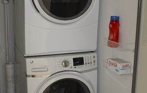 Laundry facilities in the second house