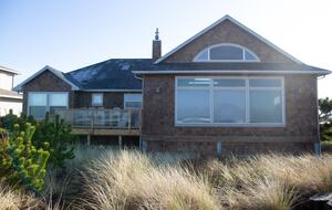 Back of the house-looks right at the ocean