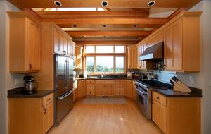 Sink looking at the bay