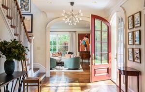 Foyer with view towards living room