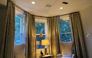Bay window in living room