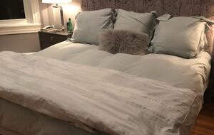 Primary bedroom with King size “sleep number” mattress.