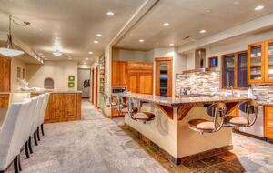 Kitchen with Bar seating