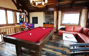 Top Floor Game Room with Billiards-Pinball-Pub Table
