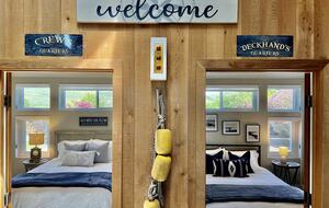 Entrance to both downstairs guest bedrooms.