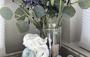 Coastal decor throughout the home.