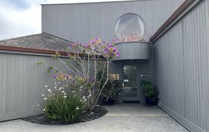 Front door with keyless entry.