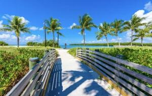Sombrero Beach, 2 miles away