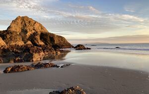 Pinnacle Beach at low tide adjacent to home.
