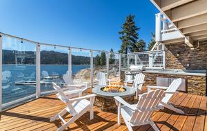 The Point | Lakefront Retreat with private beach and deep water dock - Big Bear Lake, California