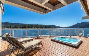 The Point | Lakefront Retreat with private beach and deep water dock - Big Bear Lake, California