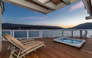 The Point | Lakefront Retreat with private beach and deep water dock - Big Bear Lake, California