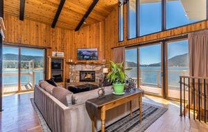 The Point | Lakefront Retreat with private beach and deep water dock - Big Bear Lake, California