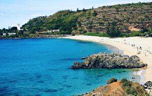 Famous Waimea Bay with beautiful waterfalls, only .8 mile away