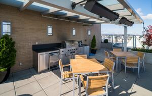 Shared roof top grilling and dining area
