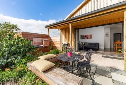 French doors open up to let the garden in