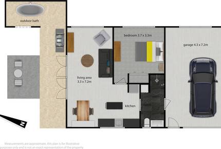 54 sq metres excluding garage