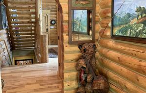 Entry with welcome bear