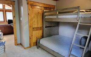 Bedroom 5 - Double bed on bottom; Single bed on top