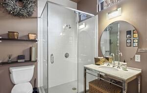 first floor bathroom with shower