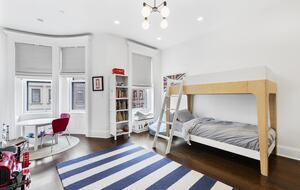 Kids bedroom- bunk has been replaced with queen bed