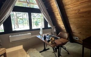 Upstairs Office Overlooking Lake