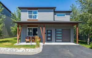 Parking for two vehicles in front of the house