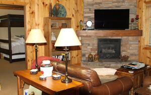 Great room. Bunk bedroom in the background.