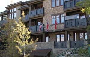 The Red Stag Lodge in summer.