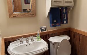 Downstairs half bath