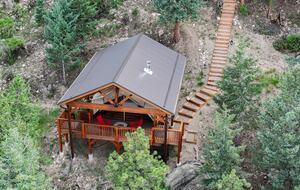 Glamping Tent from the air