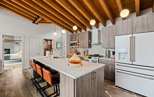 Fully stocked gourmet kitchen