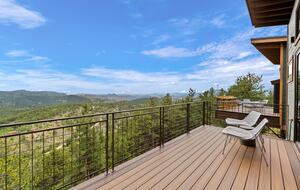 Guest bedroom deck view to the south east