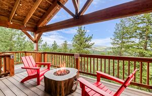 Views from the deck of the Glamping Tent